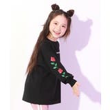 003-ローズ-ブラック | 【DANCE】綿100% スーパーBIGシルエット ガールズ | devirock