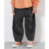 スミクロ | ストレッチツイル ルーズタックパンツ 子供服 | devirock