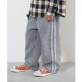 ケミカルブリーチ | サイドライン デニムパンツ 子供服 | devirock