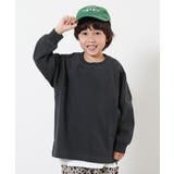 スミクロ | 綿100% カーブラインスリーブ 長袖Tシャツ | devirock