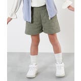 Lカーキ | ハートキルティング ショートパンツ 子供服 | devirock