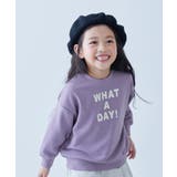 007-ロゴ2-Gパープル | BOXシルエット プリント トレーナーデビラボ | devirock