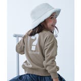 014-ハテナ-Dグレージュ | BOXシルエット プリント トレーナーデビラボ | devirock