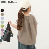 バックタック半袖Tシャツ 子供服 キッズ | devirock | 詳細画像1
