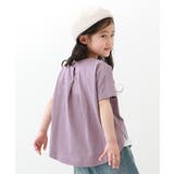 Dラベンダー | バックタック半袖Tシャツ 子供服 キッズ | devirock