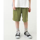 カーキ | パイル地ハーフパンツ 子供服 キッズ | devirock