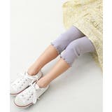 Dバイオレット | 7分丈 リブレギンス 子供服 | devirock