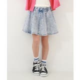 001-ケミカルブリーチ | 1分丈 デニムスカッツ 子供服 | devirock