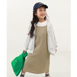ダークベージュ | リブキャミワンピース 子供服 キッズ | devirock
