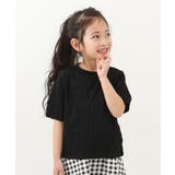 002-ブラック | ぽこぽこ半袖Tシャツ 子供服 キッズ 女の子 トップス 半袖Tシャツ Tシャツ | devirock