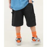 001-デニム-ブラック | ペインターハーフパンツ 子供服 キッズ | devirock