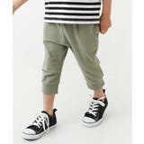 Lカーキ | 7分丈 裾リブパンツ 子供服 | devirock