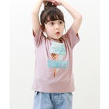 002-アイス-Gラベンダー | デビラボ BOXシルエット プリント半袖Tシャツ | devirock