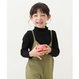 ブラック | メロウリブ長袖Tシャツ 子供服 キッズ 女の子 ロンT トップス  | devirock