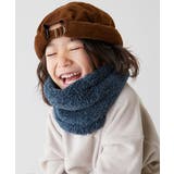 アビスブルー | カラフル ネックウォーマー 子供服 キッズ 男の子 マフラー スヌード 防寒  | devirock