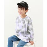 パープル | タイダイプリント 長袖Tシャツ 子供服 | devirock