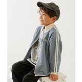 くすみブルー | セットアップ可能 サイドライン ジップジャケット | devirock