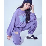 011-蝶-スミレ | chum えらべるカットアウトデザイン ミニ裏毛スウェットパンツ | devirock