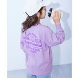 012-バックロゴ-Gライラック | 綿100% デビラボ ガールズ | devirock