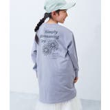 008-フラワー-Gブルー | 綿100% デビラボ プリント | devirock