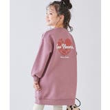 008-ハート3-オールドピンク | デビラボ プリント 裏起毛ワンピース | devirock