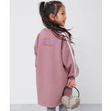 オールドピンク | ゆるっとシルエット サイドライン 裏起毛ワンピース | devirock