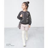 ハート刺繍 裏起毛トレーナー 子供服 キッズ 女の子 トレーナー トップス  | devirock | 詳細画像3 