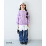 ハート刺繍 裏起毛トレーナー 子供服 キッズ 女の子 トレーナー トップス  | devirock | 詳細画像6 