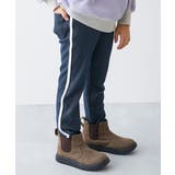 002-ライン-デニム風ネイビー | RICH WARM 裏シャギー | devirock