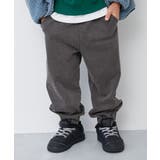 001-ブラック | デニム風 裏起毛 ロングパンツ | devirock