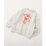 004-ガムボール-オートミール | デビラボ BOXシルエット プリントトレーナー | devirock