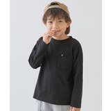 ブラック | 名札穴あかない 無地 ポケット付き | devirock