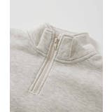 STANDARD バックロゴプリント ハーフジップ裏起毛トレーナー | devirock | 詳細画像9 