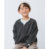 スミクロ | エアリーフリース ジップカーディガン 子供服 | devirock