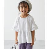 ホワイト | Aライン 半袖Tシャツ 子供服 キッズ 女の子 Tシャツ トップス | devirock