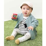 ダスティブルー | UVカット ベビー ワッフルカーディガン | devirock