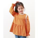 Gオレンジ | ティアード長袖チュニック 子供服 キッズ | devirock
