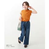フレンチスリーブ リブ半袖Tシャツ 子供服 キッズ 女の子 Tシャツ トップス | devirock | 詳細画像10