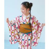 007-格子花-ピンク | 着付け簡単 シワになりにくい セパレートワンピース浴衣 | devirock