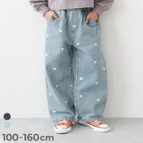 ハート刺繍 デニム ワイドパンツ | devirock | 詳細画像1