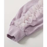 袖チュール 長袖Tシャツ 子供服 キッズ 女の子 ロンT トップス | devirock | 詳細画像7