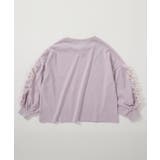袖チュール 長袖Tシャツ 子供服 キッズ 女の子 ロンT トップス | devirock | 詳細画像11