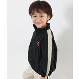 001-ブラック-Lグレー | 水はじく ナイロン ライントラックジャケット | devirock