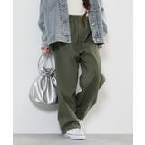 Dオリーブ | よくばりストレッチ ツイル ワイドストレート | devirock