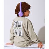 007-犬-Lグレー | 綿100％ デビラボ BIGシルエット | devirock