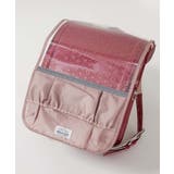 006-ダスティピンク(オーロラ-ハート) | 収納できるマチポケット付き 撥水 透明ランドセルカバー | devirock