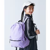 アッシュブルー | 大人も持てる お弁当固定プレート付き 配色リュックサック(18L) | devirock