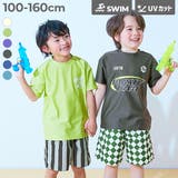 UVカット プリント半袖ラッシュガード&総柄サーフパンツ セットアップ水着 | devirock | 詳細画像1