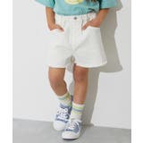 004-オフホワイト | 楽デニム ケミカルウォッシュ 裾フリンジ | devirock