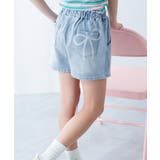 ブリーチ | 楽デニム リボンデザインショートパンツ 子供服 | devirock